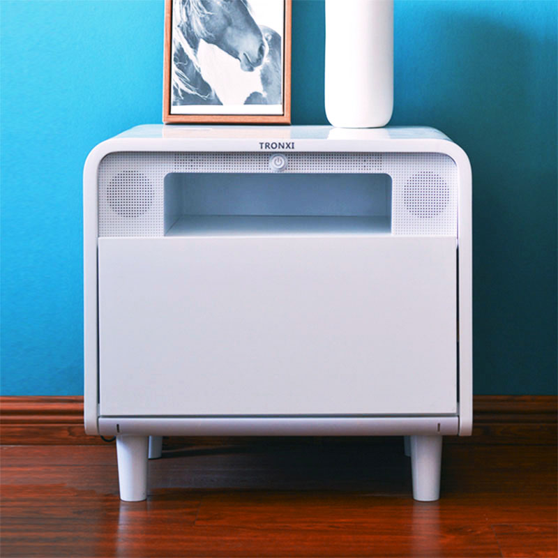 TRONXI smart bedside table bedroom wireless charging with sound light integrated multifunctional modern light luxury storage cabinet