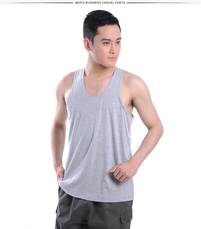 Mùa hè trung niên nam cotton sling trắng vest trung niên bông áo loose mồ hôi cũ vest cha