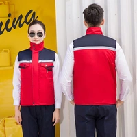 830 красный хлопковый жилет