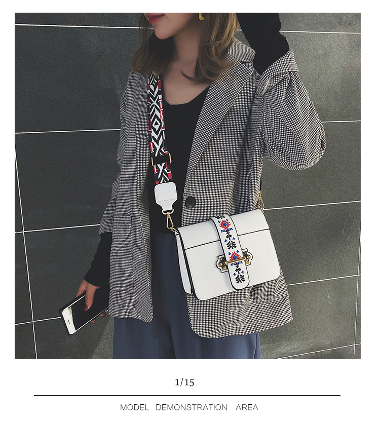 Fairy bag 2021 new Korean versatile messenger bag autumn winter wide shoulder strap new one shoulder chain bag