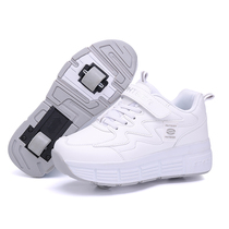 New style childrens heelys shoes with lights automatic boys and girls roller skates single wheel double wheel four wheel shoes with wheels