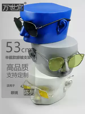Dummy model head wall hanging head model glasses display rack Half head model special display props men's practice