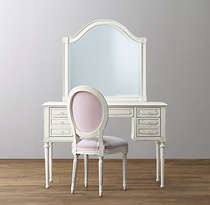 French export solid wood furniture vintage washed blue solid wood dresser is scheduled