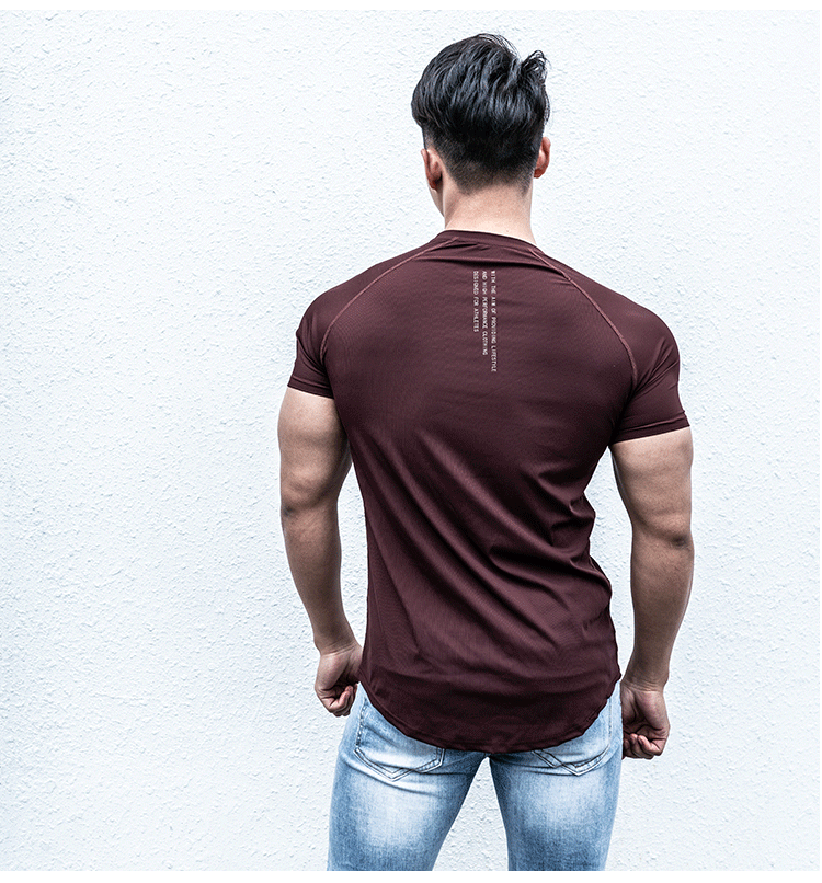 2019 mới BULK thể thao tay áo ngắn Áo nhanh khô chạy áo phông ngoài trời để chấp nhận đoạn dài của nam giới - Áo phông thể thao áo thun thể thao nữ
