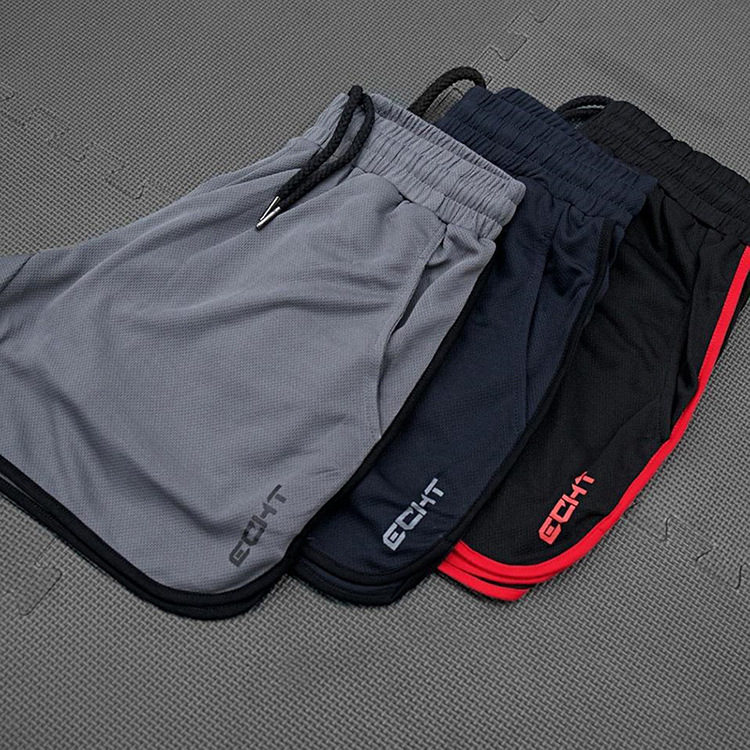 New fitness muscle brothers thể thao quần short chạy nhanh khô quần mùa hè phần mỏng đào tạo ba quần lỏng lẻo quần tập gym