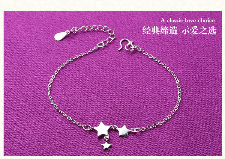 Đơn giản và linh hoạt Chuông 铛 森 系 闺 sterling bạc vòng chân nữ nam Hàn Quốc cá tính retro sinh viên Hàn Quốc chân chain tươi