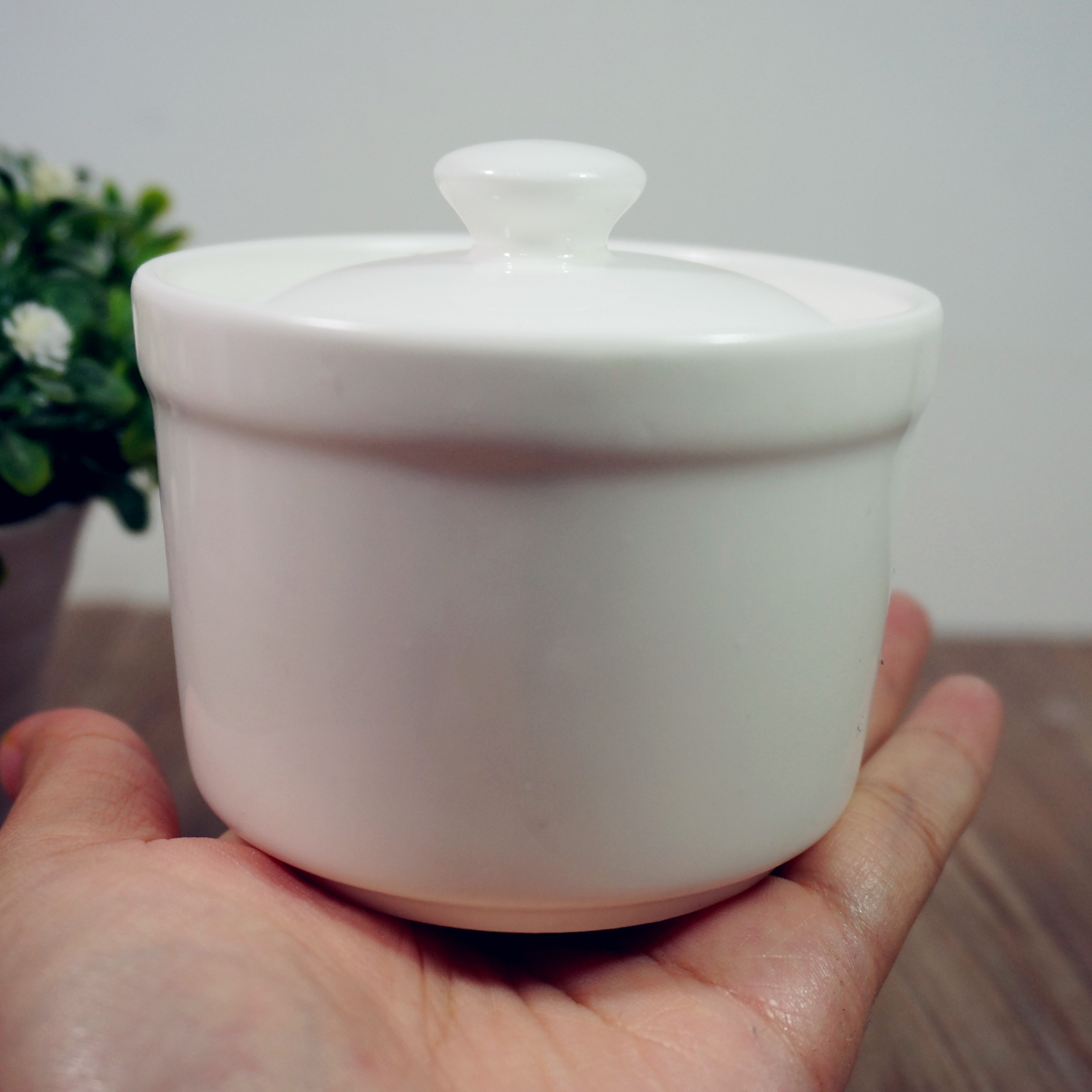 Spot thawing ceramic non-staple food bowl water-proof steaming bowl small stewing bowl thawing bowl thawing cup