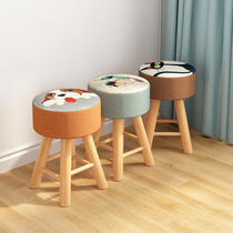 Small stool household network red solid wood dresser modern simple chair girl lovely bedroom lazy dressing bench