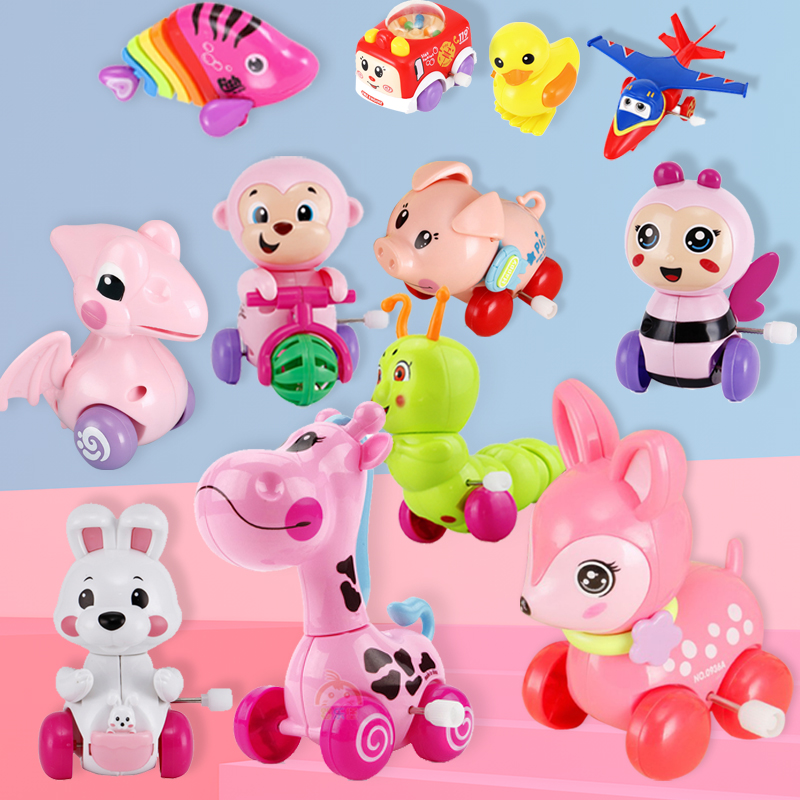Children's wind-up toy car will run baby infants and young children puzzle on the strength to learn to climb small toys turn toys