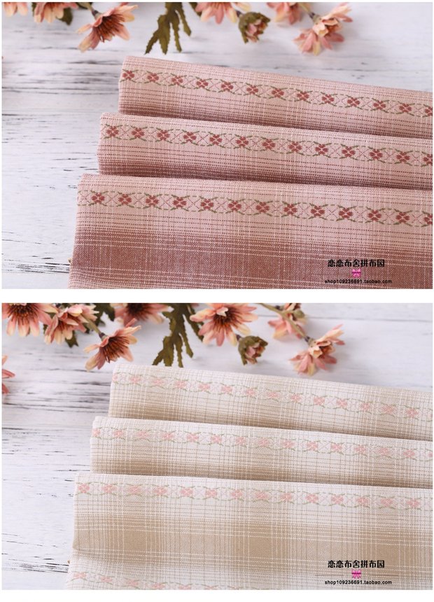 Sọc vải nhuộm sợi mới Vải cotton Vải nhuộm đầu tiên Hướng dẫn sử dụng Vải DIY vải bố thô