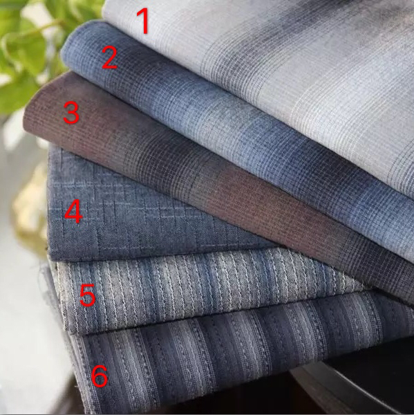 Double 12 new love hand-hand 6 màu xanh nhuộm vải thủ công vải tự làm vải chiến đấu vải cotton đầu tiên vải may quần âu