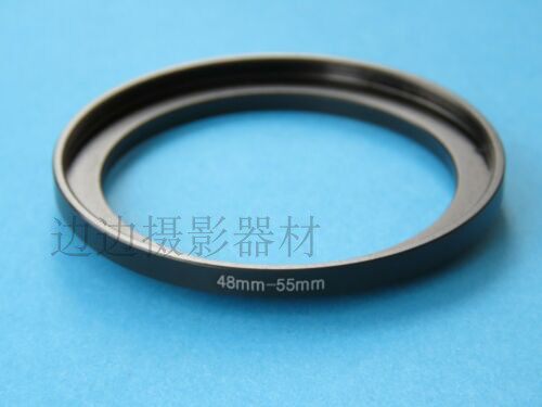 48-55mm switching ring 48mm lens to pick up 55mm filter lens 48 external thread turn 55 internal thread small turn large
