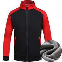 Cyjd Standing воротник потирает плечи и красные рукава черных курток