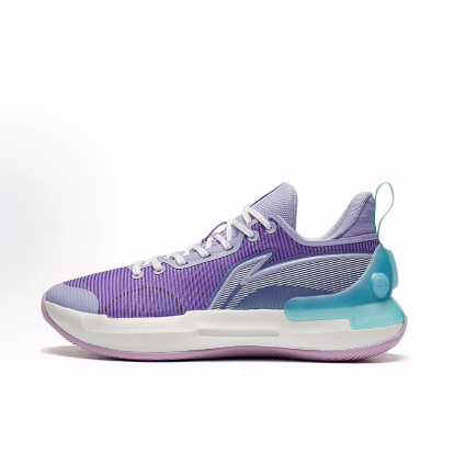 Lining Li Ning Yushuai Retro Comfortable Versatile Shock-Absorbing Wear-Resistant Low-Top Basketball Shoes for Men - Bad Little Purple