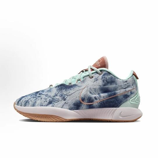 Nike Lebron 21 Ep Lebron 21 Generation Low-Top Basketball Shoes Men's Ice Emerald Blue