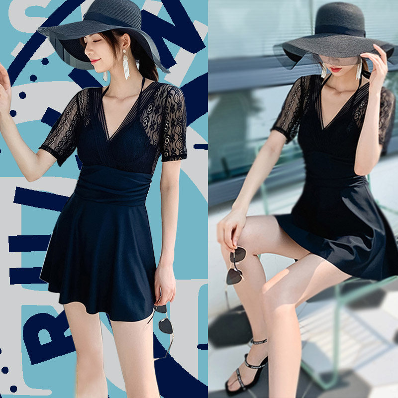 Swimsuit female feels thin in fantastic female conjunction skirt conservative open back less hot spring vacation suit