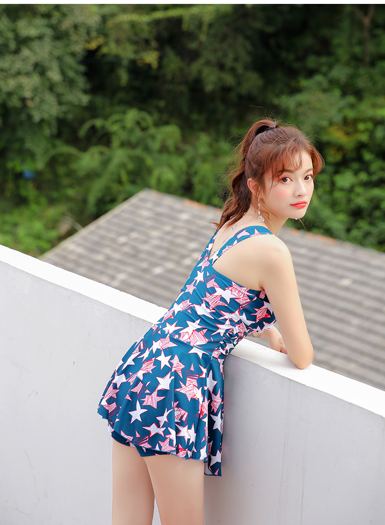 Áo tắm nữ giảm béo bụng phẳng Hàn Quốc tập hợp váy một mảnh kiểu áo tắm mới mùa xuân sinh viên bảo thủ - Bộ đồ bơi One Piece đồ bơi liền thân giá rẻ