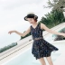 Áo tắm nữ bảo thủ che bụng nhỏ ngực tập hợp áo tắm mỏng Áo tắm một mảnh kiểu váy phẳng góc cỡ lớn áo tắm sinh viên nóng bỏng - Bộ đồ bơi One Piece Bộ đồ bơi One Piece