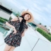 Đồ bơi nữ Quần áo một mảnh, bảo thủ, phẳng phiu, mỏng, bụng che, ngực nhỏ, tụ tập ở Hàn Quốc, suối nước nóng nhỏ tươi - Bộ đồ bơi One Piece