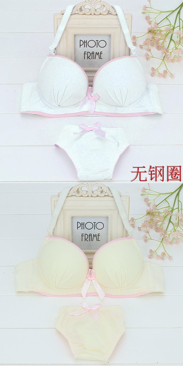 Học sinh Nhật Bản ngọt ngào, dễ thương, gợi cảm và thoải mái, tụ tập, không có vòng thép, đồ lót nữ, áo ngực ren đồ lót hàng hiệu