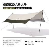 Оливково -зеленый/слоновая шестиугольная большая