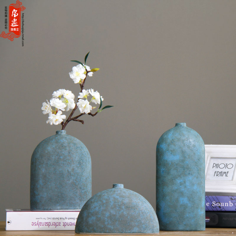 Jingdezhen ceramic dry flower receptacle furnishing articles sitting room adornment flower arranging creative household decoration TV table wine