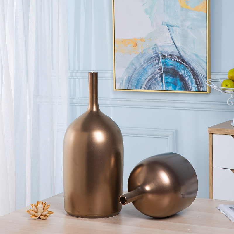 Jingdezhen ceramic vase in the sitting room is I and contracted household furnishing articles table surface porch decorative dried flowers, flower arranging flowers