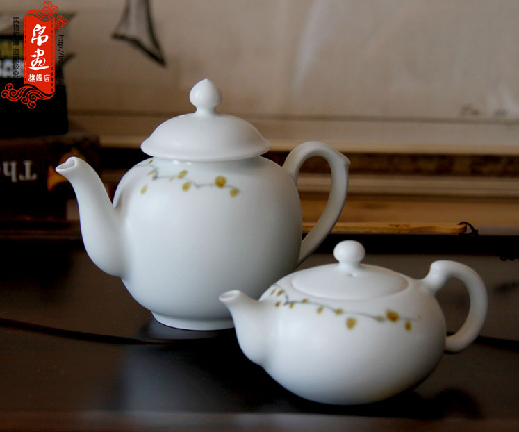 Clearance of jingdezhen ceramic mini huai single pot of tea pot porcelain teapot kung fu tea pot single pot