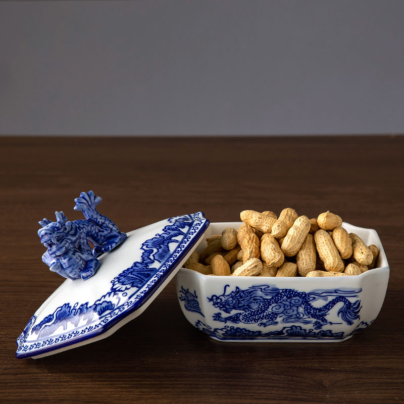 Jingdezhen ceramic storage tank is sealed with cover tea caddy fixings large household pu - erh tea POTS home furnishing articles