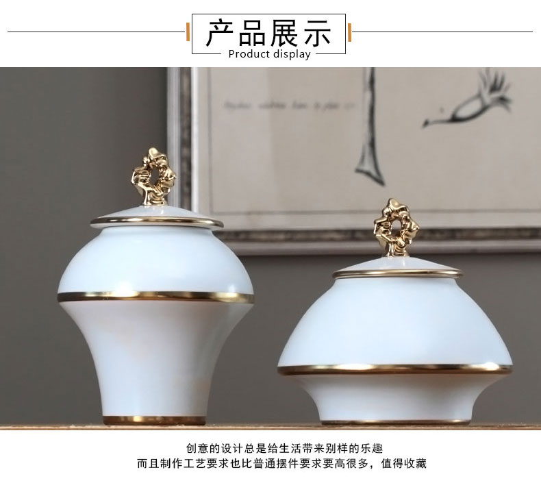 Jingdezhen modern European ideas fuels the flowers in the living room TV wine porch home decoration ceramic pot