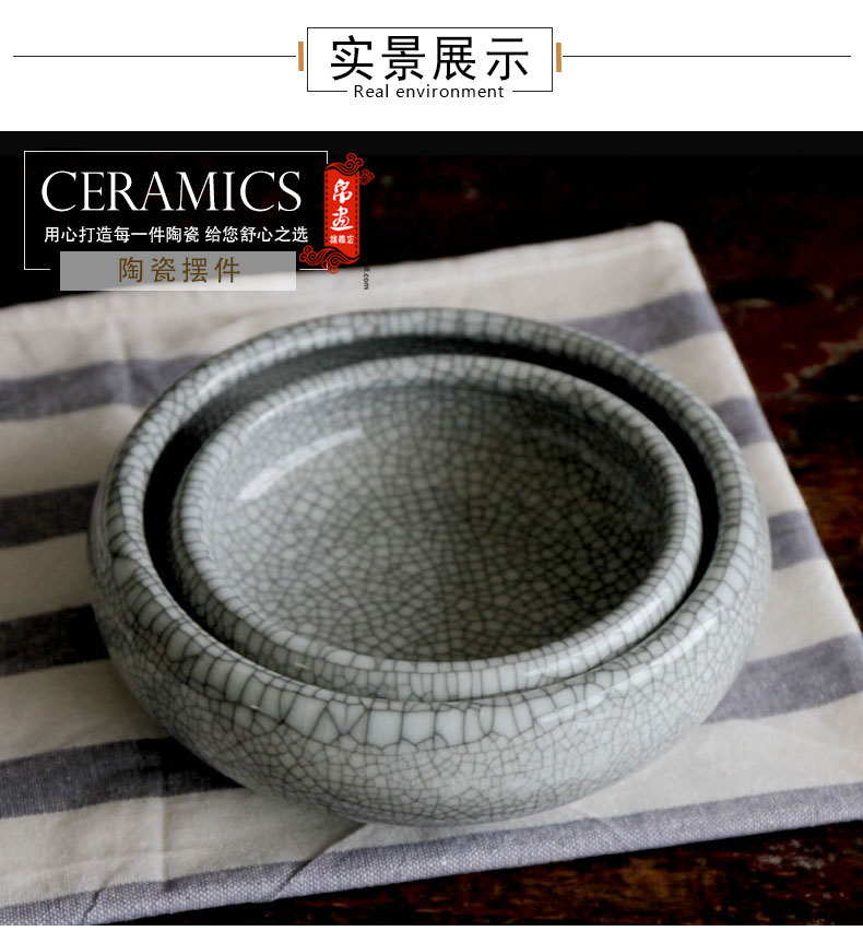 Jingdezhen ceramics porch is the key to the receive furnishing articles start of new Chinese style writing brush washer tea table sitting room aquarium ashtray