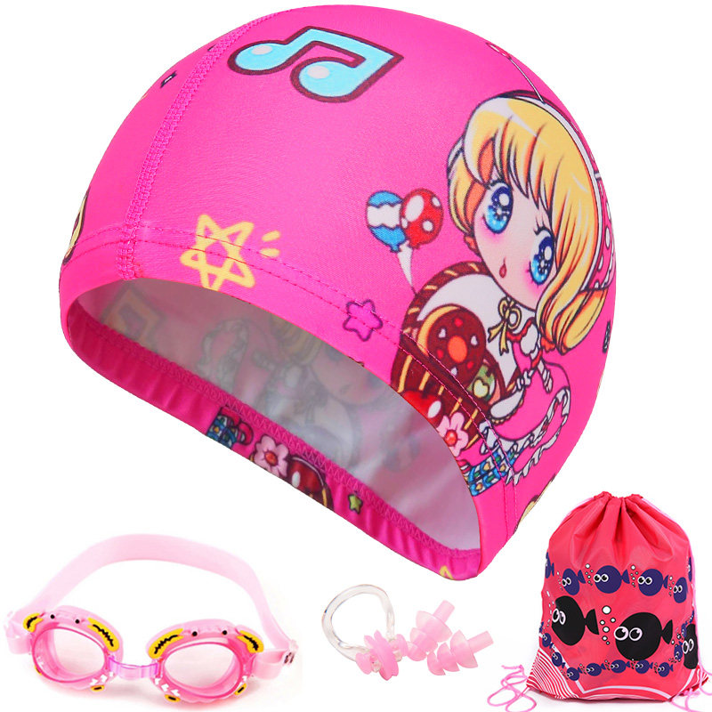 children's cloth swimming caps