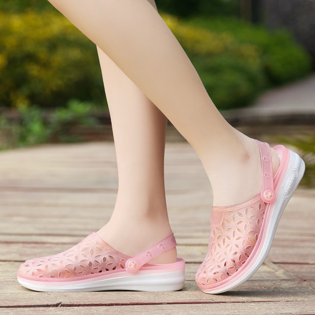 plastic slip on shoes