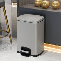 Stainless steel pedal kitchen trash can home living room light lavish with cover large capacity modern minimalist foot commercial
