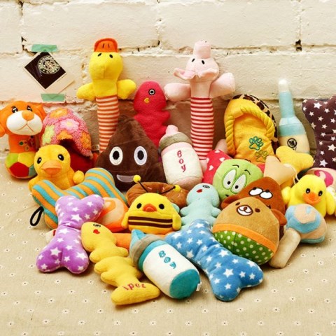 Vocal dog đồ chơi sang trọng teddy lông vàng chó lớn và trung bình chó đồ chơi