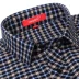 Mùa thu nam trung niên áo dài tay cotton kẻ sọc kẻ sọc cộng với áo cotton béo ngậy