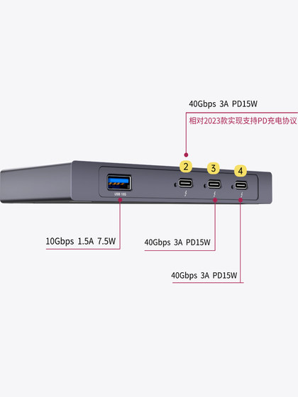 Wero Thunder 4 JHL8440 Thunder 5/4/USB4 컴퓨터 2025 용 허브 허브