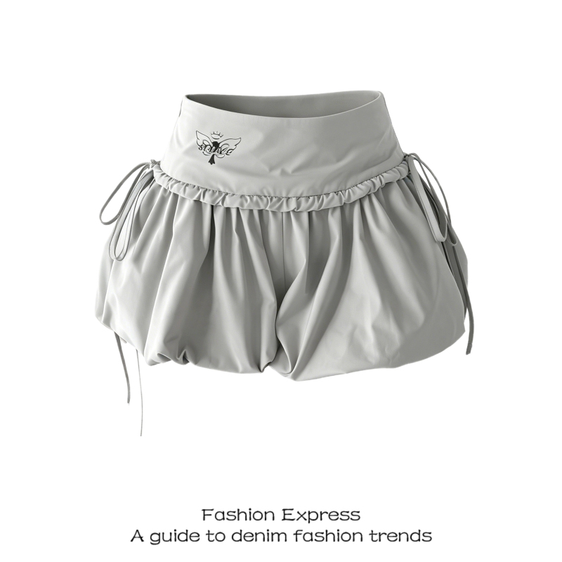 Gray Shorts for Women, Summer 2026 New Style, Drawstring, Slimming, High-End Feel, Eye-Catching, Anti-Exposure, Sporty Casual Pants Gray Shorts for Women, Summer 2026 New Style, Drawstring, Slimming, High-End Feel, Eye-Catching, Anti-Exposure, Sporty Casual Pants