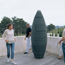 Outdoor furniture open-air balcony bar coffee courtyard creative leisure rattan table and chair single five-piece rocket