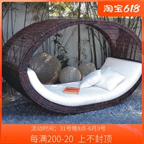 Morning Peak Outdoor Ratchyard Lying Bed Outdoor Pool Beach Bed Balcony Lying Bed Patio Courtyard Casual Sun Bed Sofa Bed