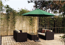 Outdoor table and chair creative combination outdoor rattan chair double sofa deck balcony top open-air restaurant Cafe Bar