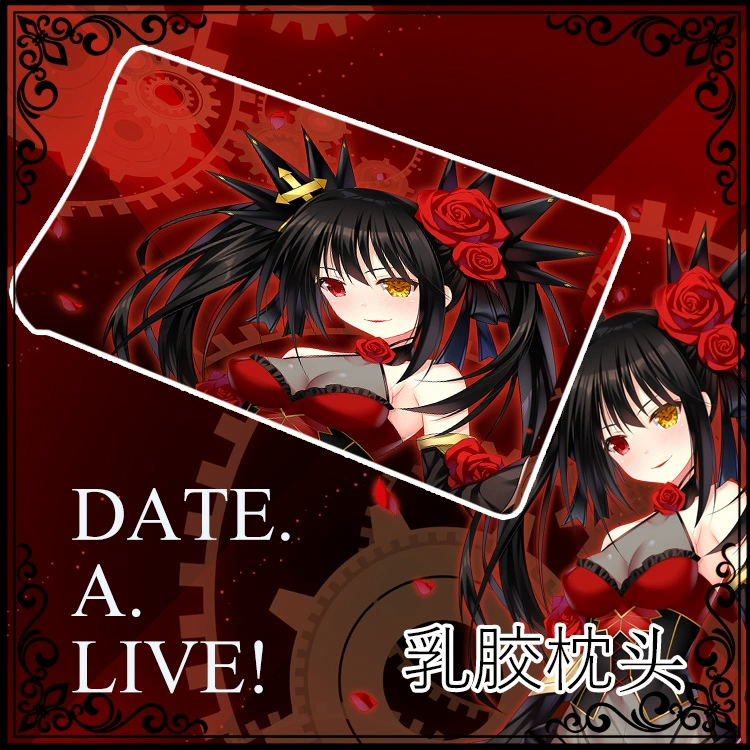 Shang Meng Date A Live Scarlet Witch Tokisaki Kuangsan Anime ngoại vi Bộ nhớ hai chiều Cao su Gối vỏ gối - Carton / Hoạt hình liên quan