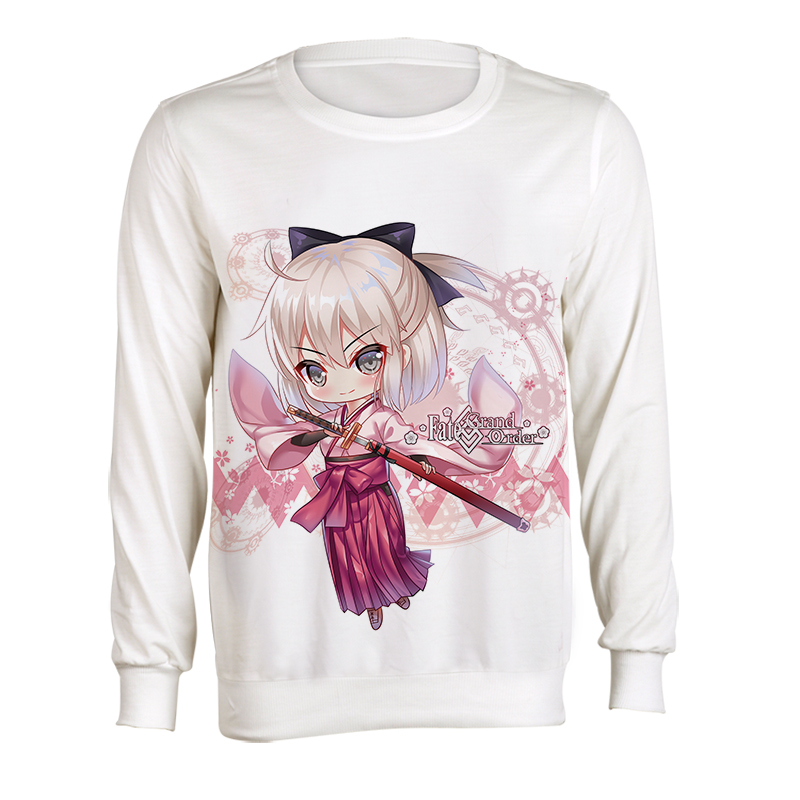 Số phận của Thương Mạnh đặt hàng trước Afu fgo Skaha Yuzao anime xung quanh áo len trùm đầu màu trắng - Carton / Hoạt hình liên quan hình dán