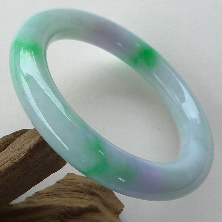 (Huaxing Emerald) Myanmar natural A cargo emerald spring with colorful bracelet 57 7mm Jieyang Jieyuan Source 0810