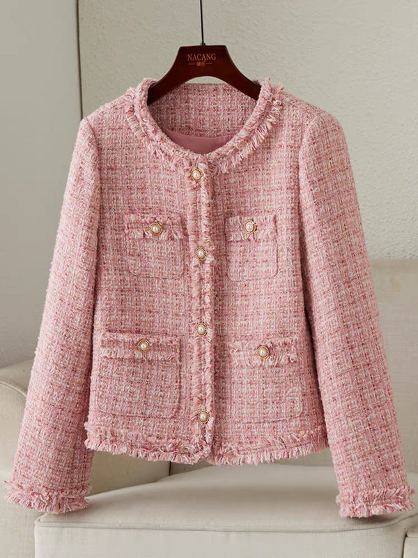 French-Style Tweed Jacket for Women, 2026 Spring and Autumn New Collection, Petite, Elegant, High-End, Short Tweed Top