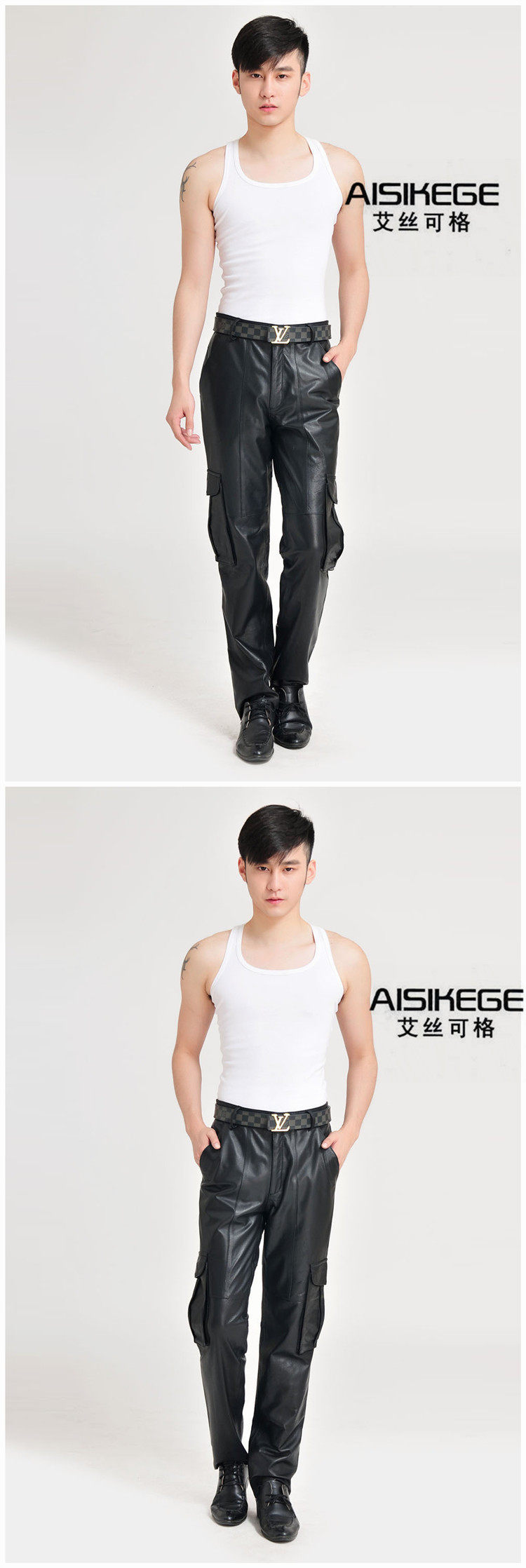 Pantalon cuir homme en vrac pour jeunesse pour hiver - Ref 1491811 Image 20