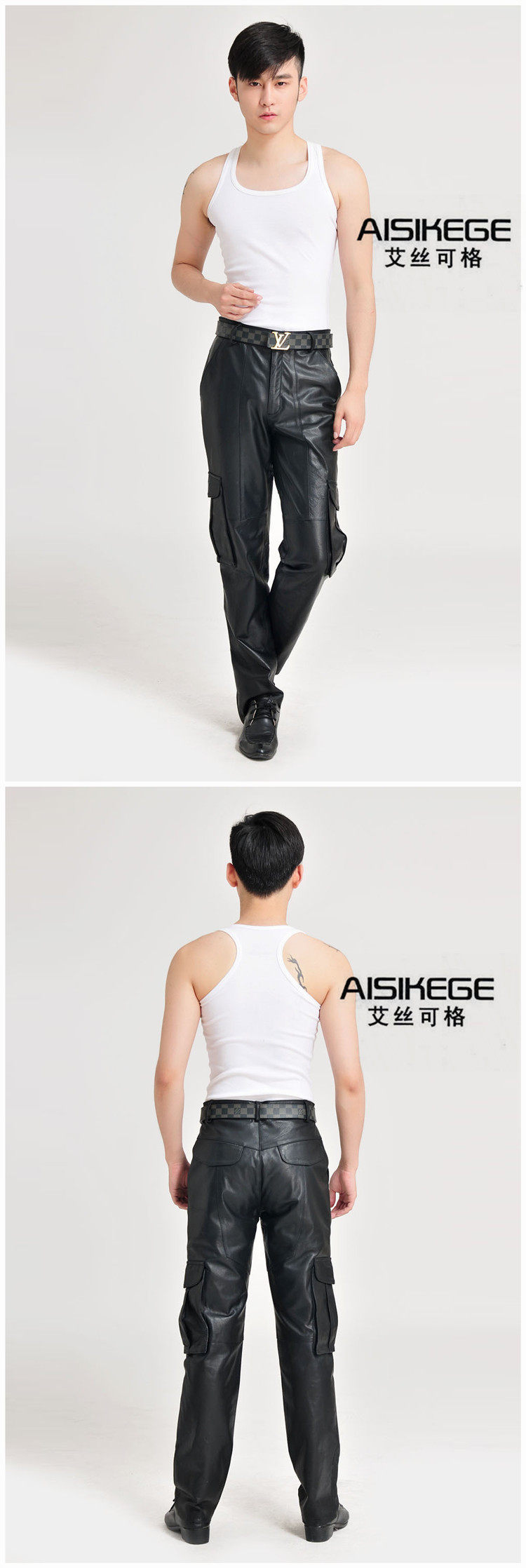 Pantalon cuir homme en vrac pour jeunesse pour hiver - Ref 1491811 Image 22