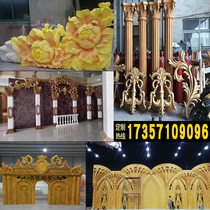 Wedding bubble carved European arch carved photo frame Crown foam sculpture custom Castle Roman pillar beauty props