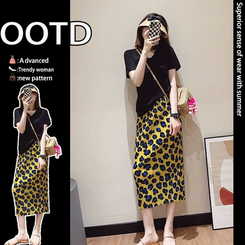 Летняя сексуальная юбка, комплект, популярно в интернете, в стиле Шанель, изысканный стиль, цветочный принт