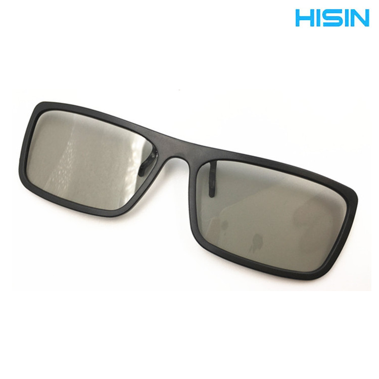 Factory direct sales myopia 3d clip clip clip hanging clip polarized passive round polarized 3D cinema glasses